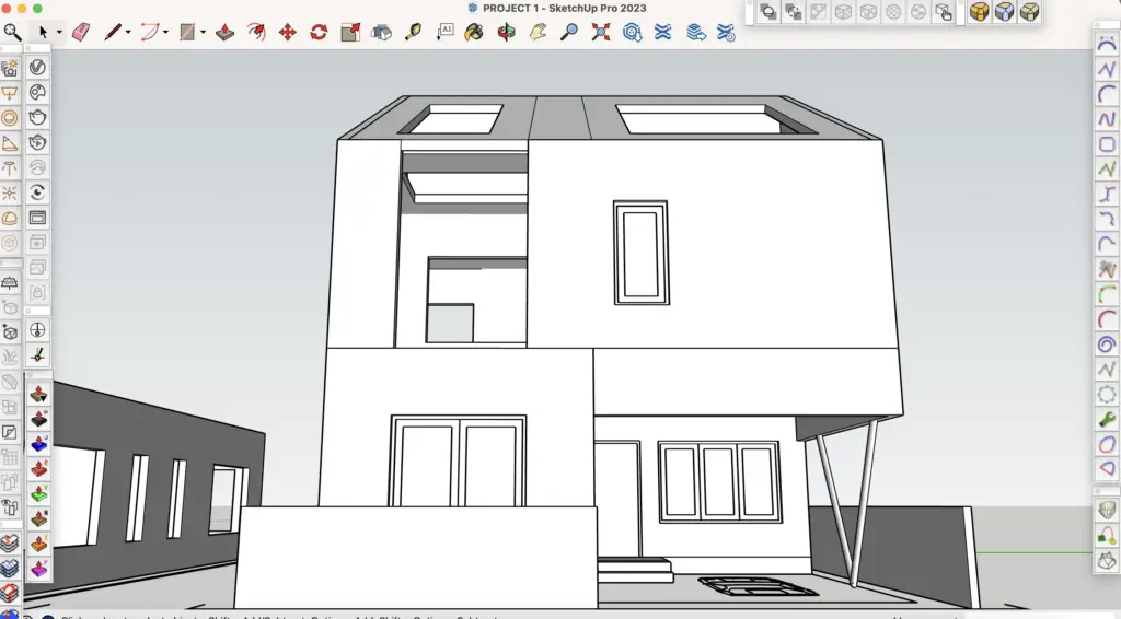 Day 5 of My 30 Days of Architectural Design In SketchUp Challenge