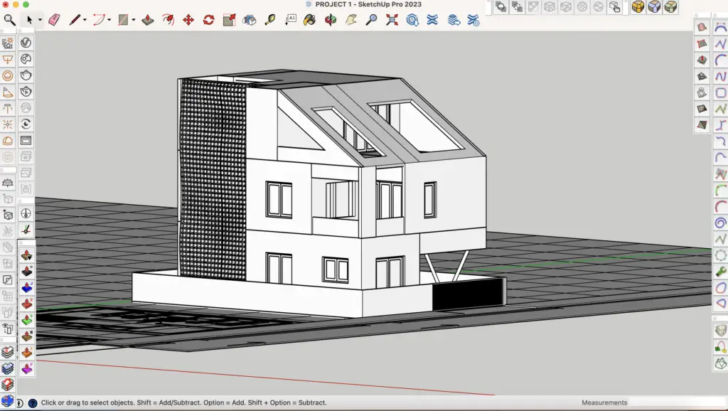 Day 7 of My 30 Days of Architectural Design In SketchUp Challenge